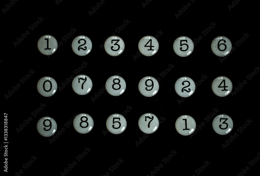 Poster background of numbers. from zero to nine. numbers texture. finance data concept. mathematic. seamles