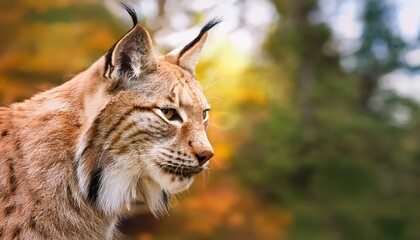 Obraz premium Close-up of lynx whiskers glowing with firefly-like light against a soft, blurred forest background. Perfect for wildlife, nature, magical, and forest photography.
