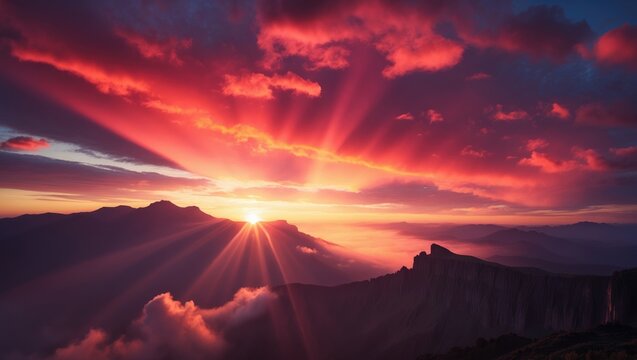 Sunset over the Sleeping Lady