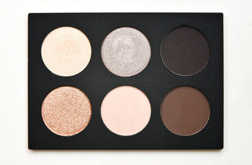 Eyeshadow palette of cosmetic creative makeup