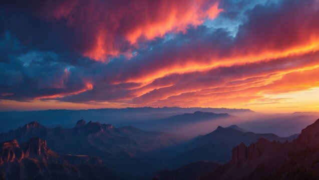 Sunset over the Sleeping Lady