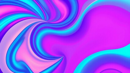 Vibrant Abstract Swirl Art with Neon Colors