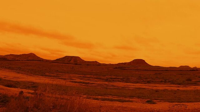 sol martien ou d&eacute;sert aride 