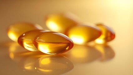 Radiant Vitamin C Ampoules in Soft Light Artistic Macro Photography