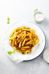 Baked kohlrabi with sauce