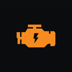 Check engine light icon. Vector illustration