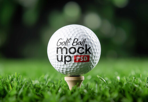 Golf Ball Mockup