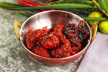 Indian cuisene - tandoori Chicken 65