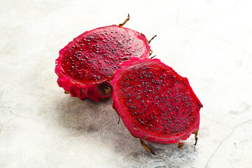 Raw sweet red dragon fruit