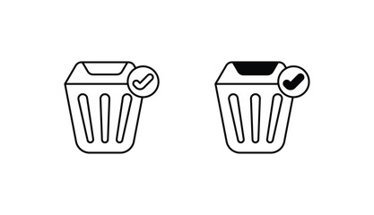 Clean icon design with white background stock illustration