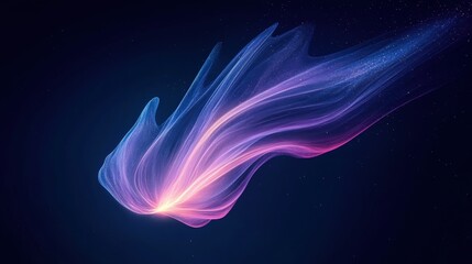 Fototapeta premium Mesmerizing Swirls of Colorful Ethereal Energy and Motion in a Dreamlike Digital Visualization