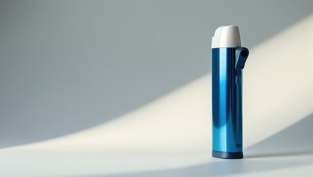 Inhaler against a light backdrop
