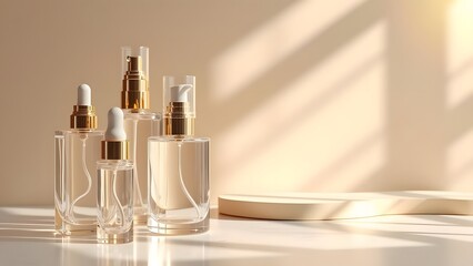 Elegant Glass Displays Beauty and Luxury Showcase