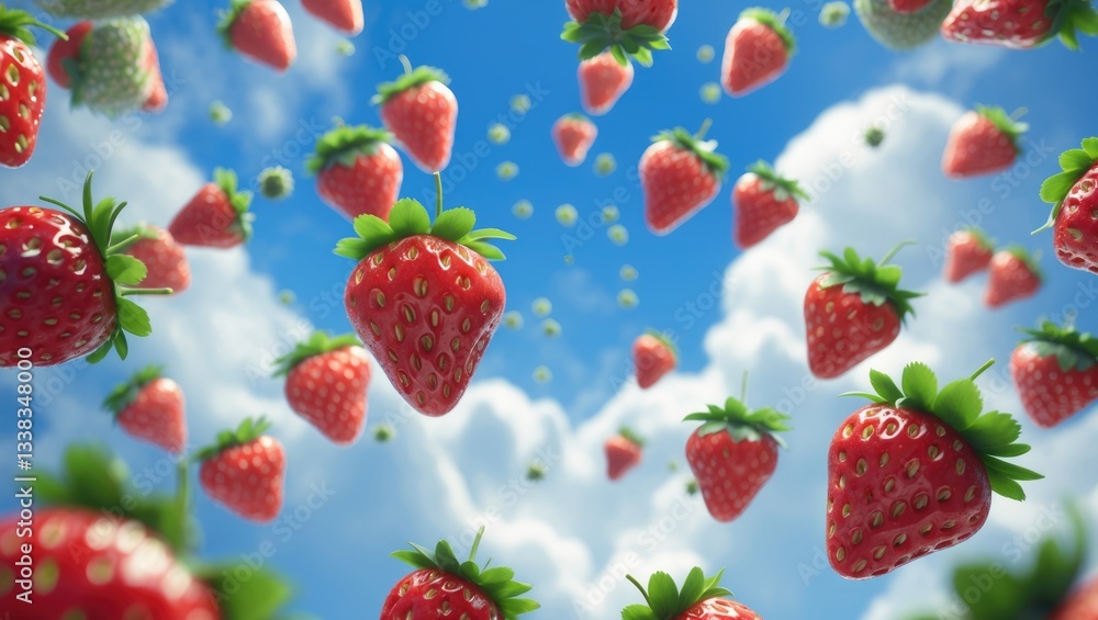 Poster the arrangement of strawberries against a backdrop. fresh natural strawberry isolated. strawberry so