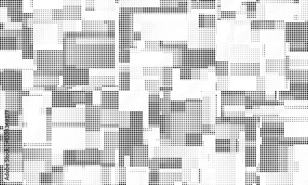 Poster monochrome gradient halftone dots background. vector illustration. abstract grunge dots on white bac