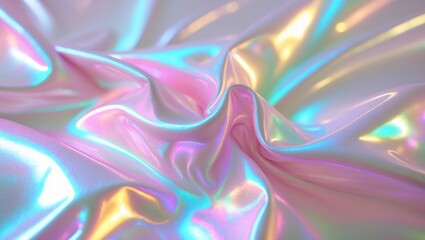 Iridescent background. Holographic abstract soft pastel colors backdrop. Holographic foil backdrop. Trendy creative gradient.