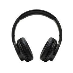 Black Wireless Headphones on Transparent  background