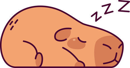 Capybara Sleeping