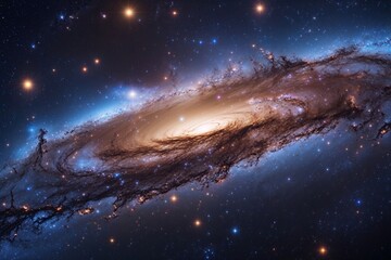 Captivating Galaxy Nebula Panorama Exploring Starry Night and Unlocking Universe Science in Astronomy