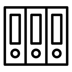 Folder icon. Vector line icon