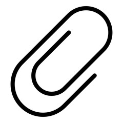 Paper clip icon. Vector line icon