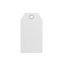 Blank White Gift Tags on Transparent  background