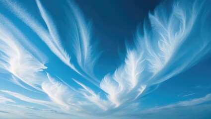 Clouds in front of a blue sky serving as a backdrop