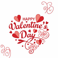 Abstract Happy Valentine's day elegant background