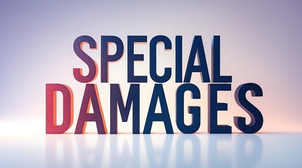 Fototapeta premium Text displays special damages in bold typography with a dynamic backdrop effect