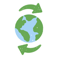 Hand Drawn Go Green Symbol