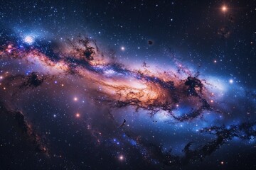 Obraz premium Stunning Galaxy Backgrounds Beautiful Stellar Scenery in the Cosmic Universe