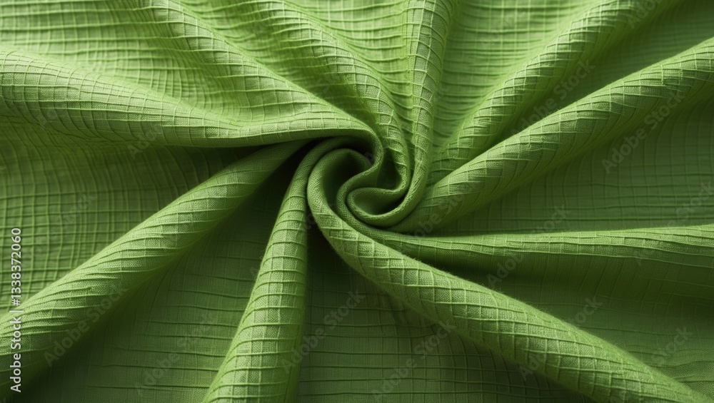 Poster the fabric displays a unique weave pattern, featuring visible horizontal and vertical threads that c