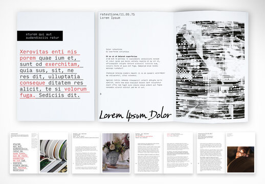 Brutalist Editorial Template