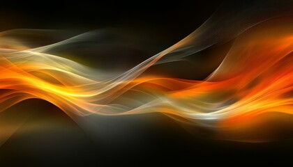 Vibrant Spectrum, Abstract Flowing Shapes, Diverse Multimedia, Energetic, Modern Design.