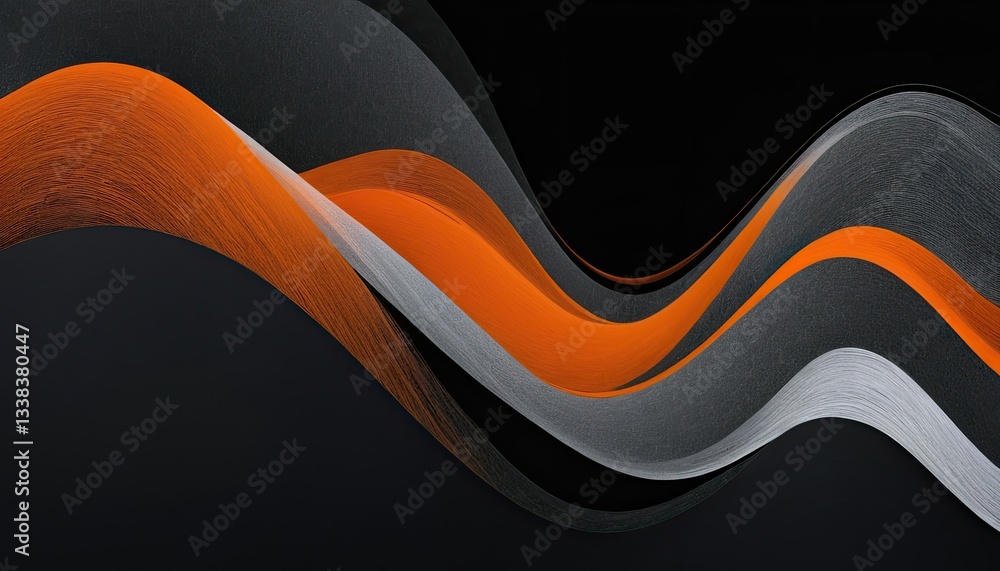 Poster abstract wave 3d gradient background 1