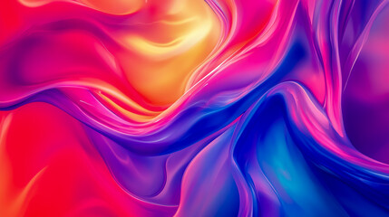 Obraz premium Abstract colorful background wallpaper design with vibrant fluid gradient waves and smooth textures
