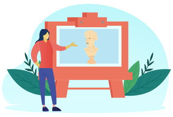 Classical Art Concept Illustration Stylish and Beautiful