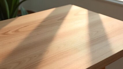 Morning Shadows on Textured Ash Wood Luxury Product Showcase