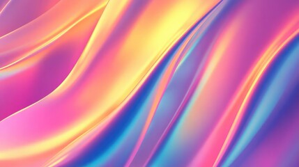 Obraz premium Abstract Colorful Background With Flowing Iridescent Waves
