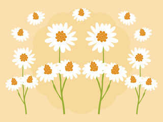 Daisy Concept Illustration Stylish and Beautiful