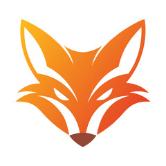 A fierce stylized fox head logo design