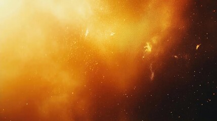 Abstract Golden Orange and Brown Background with Glowing Particles with Abstract Pattern Design Elements in Golden Orange and Brown Color Palette and Shiny Glow and Sparkles and Shimmering Effects