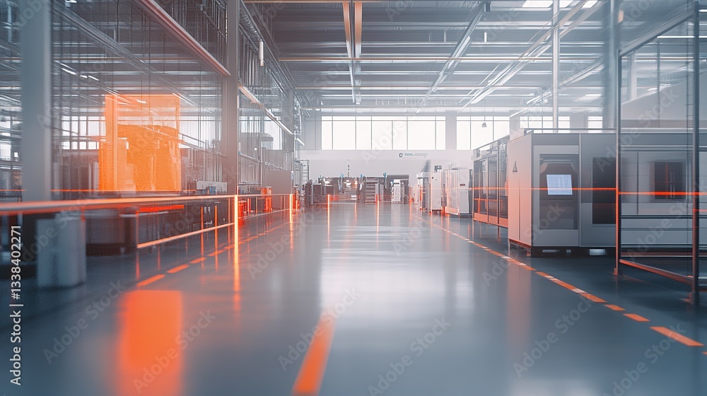 Poster ai-powered defect detection in a fully automated factory.