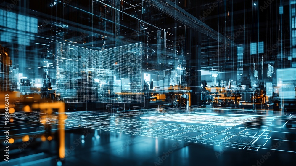 Poster ai-powered defect detection in a fully automated factory.