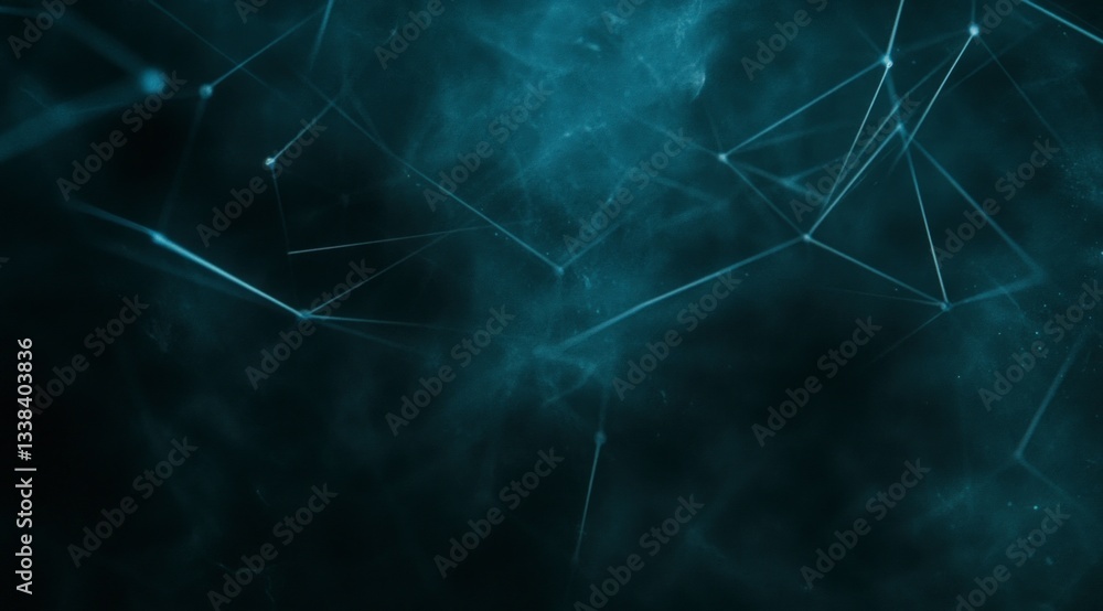 Poster abstract ai network glowing digital connections data