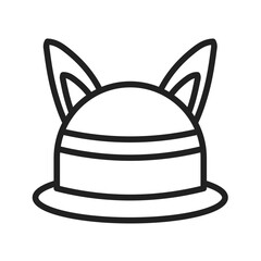 Hat icon vector image. Suitable for mobile apps, web apps and print media.