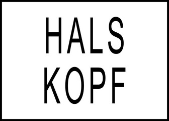 Rätsel Bilderrätsel Hals über Kopf