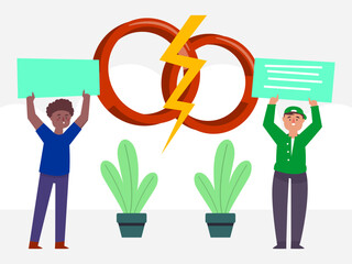 Change Concept Illustration Stylish and Beautiful