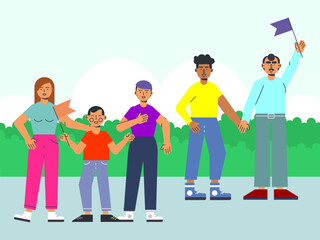 Diversity Concept Illustration Stylish and Beautiful