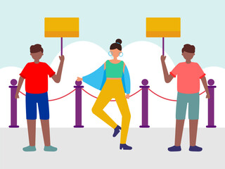 Obraz premium Freedom Concept Illustration Stylish and Beautiful